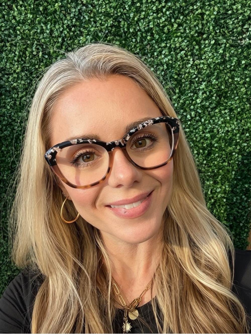 Tortoiseshell Cat-Eye Women's Eyeglasses - Black/Brown Di Valdi DVO 8144 c.10